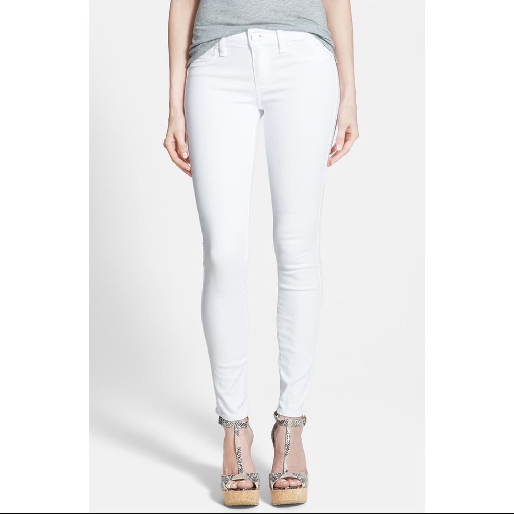 NWOT Paige Verdugo Ultra Skinny White Jeans